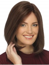 Perruques Monofilament De Cheveux Humains Bob Glamorous 12"