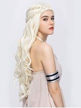 Capless Cosplay Perruques  For Game Of Thrones Season 7-Khaleesi